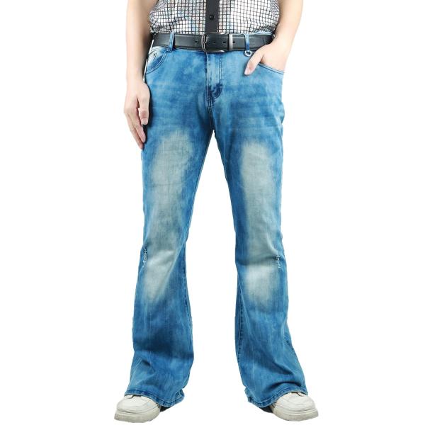 【並行輸入品】Akkad Kuti Mens Bell Bottom Pants 70s Disco...