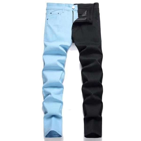 【並行輸入品】XYGJZ Men's Slim Fit Jeans Y2K Skinny Patch...