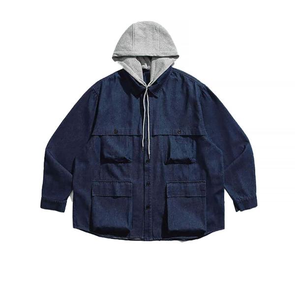 【並行輸入品】AKIF Zipper Lined Relaxed Fit Men's Denim J...