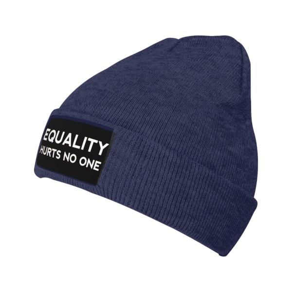 【並行輸入品】Equality Hurts No One Navy Blue Beanie Hats...