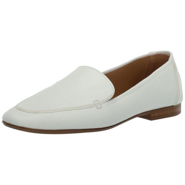 【並行輸入品】Steve Madden Women's Fitz Loafer, White Lea...