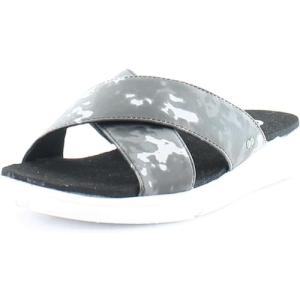 【並行輸入品】Ryka レディース Malin フラット スリップオン スライドサンダル, ブラック, 9 Wide Ryka Womens M