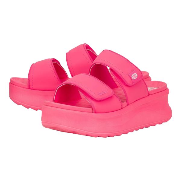 【並行輸入品】Hey Dude Delray Slide Mono, エレクトリックピンク, 10 ...