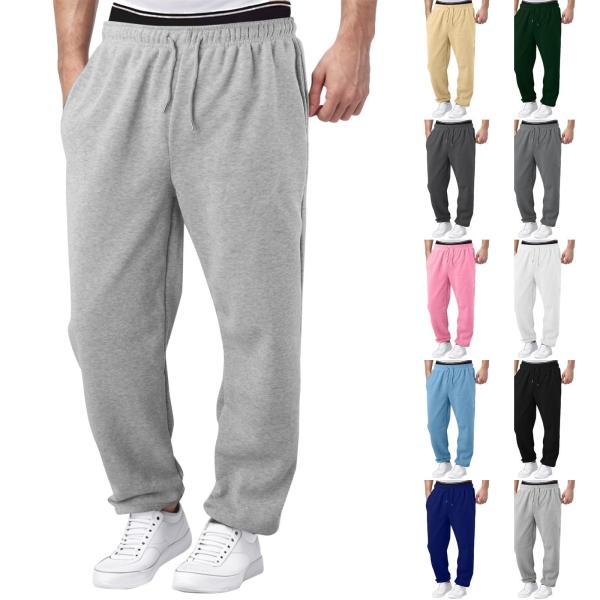 【並行輸入品】Mens Sweatpants with Pockets Fleece Lined W...