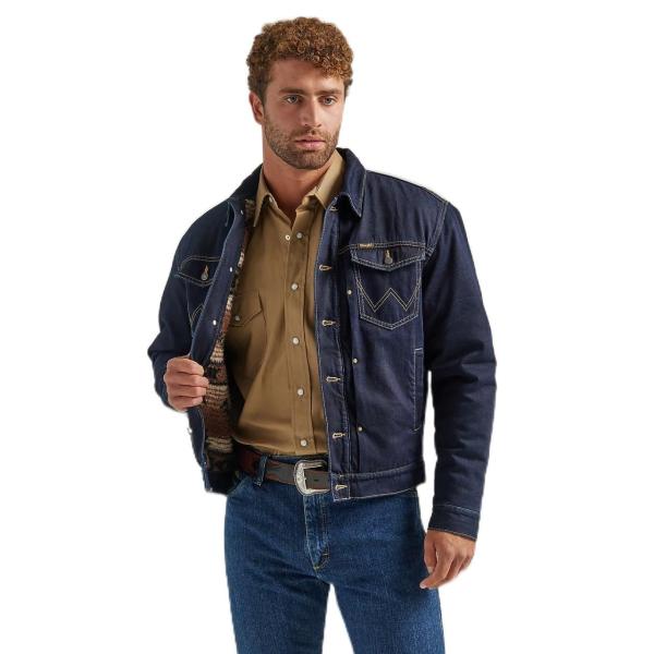 【並行輸入品】Wrangler Mens Vintage Trucker Sherpa Lined ...