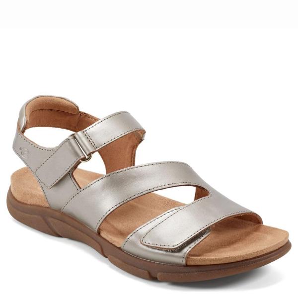 【並行輸入品】Easy Spirit レディース Mavey フラットサンダル, ゴールド, 9 E...