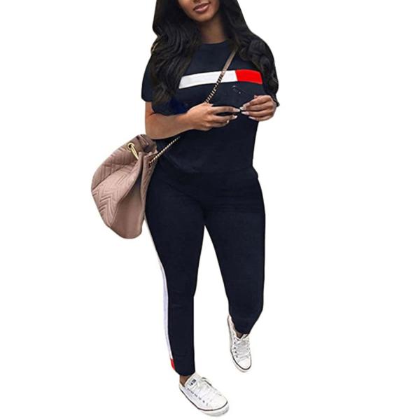 【並行輸入品】Nhicdns Women's 2 Piece Outfits Jogging Swe...