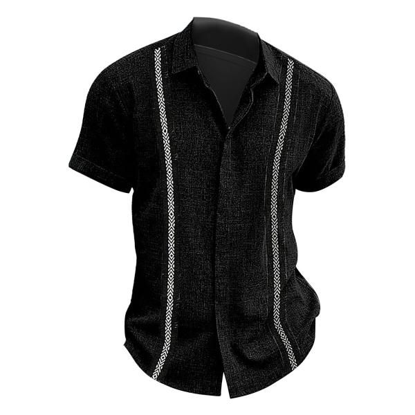 【並行輸入品】CRNTCEM Men's Short Sleeve Button Down Dres...
