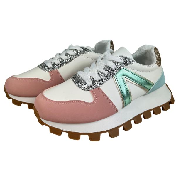 【並行輸入品】COZZY GIRL MIA レディース チャンキー ラグソール レースアップ ファッ...