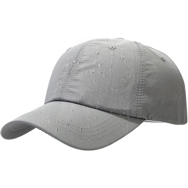 【並行輸入品】Gray Waterproof Baseball Cap for Men Women ...