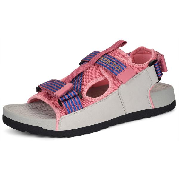 【並行輸入品】KUKTO Womens Comfortable Walking Sandals wi...