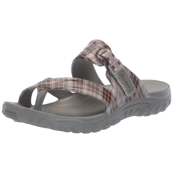 【並行輸入品】Skechers レディース つま先ループサンダル, ナチュラル/ピンク, 6 Ske...