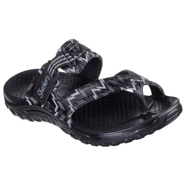 【並行輸入品】Skechers レディース つま先ループサンダル, ブラック/グレー, 10, 11...