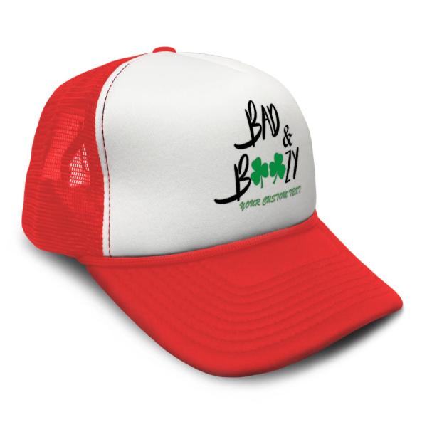 【並行輸入品】Custom Trucker Hat Bad Boozy Funny St Patri...