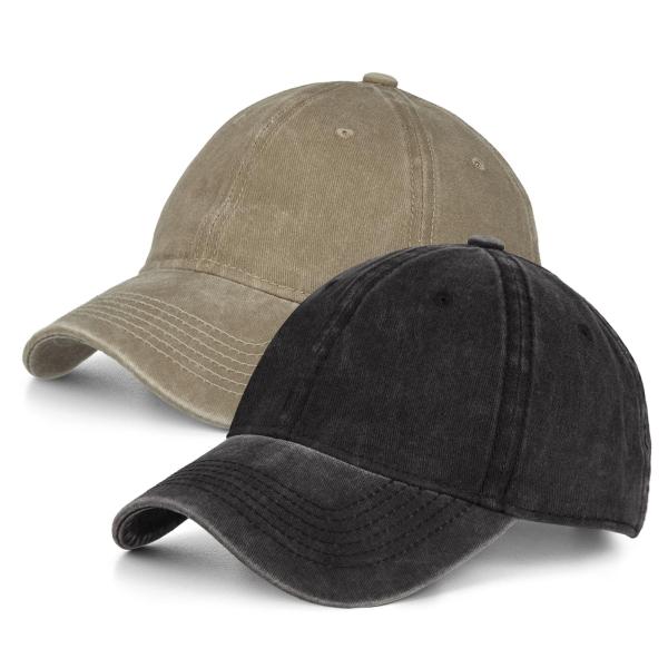 【並行輸入品】Washed Cotton Vintage Baseball Cap Sun Hats...