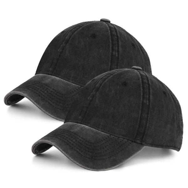 【並行輸入品】Washed Cotton Vintage Baseball Cap Sun Hats...