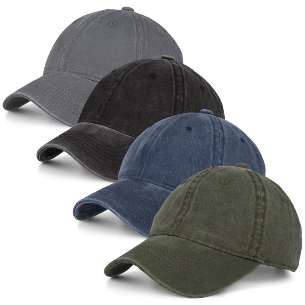 【並行輸入品】Washed Cotton Vintage Baseball Cap Sun Hats...