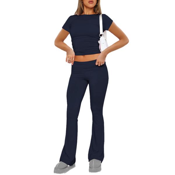 【並行輸入品】Kumufenc Women's 2 Piece Lounge Sets Basic ...