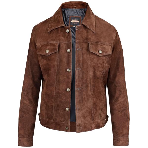 【並行輸入品】Quality Supply Vintage Trucker Leather Sued...