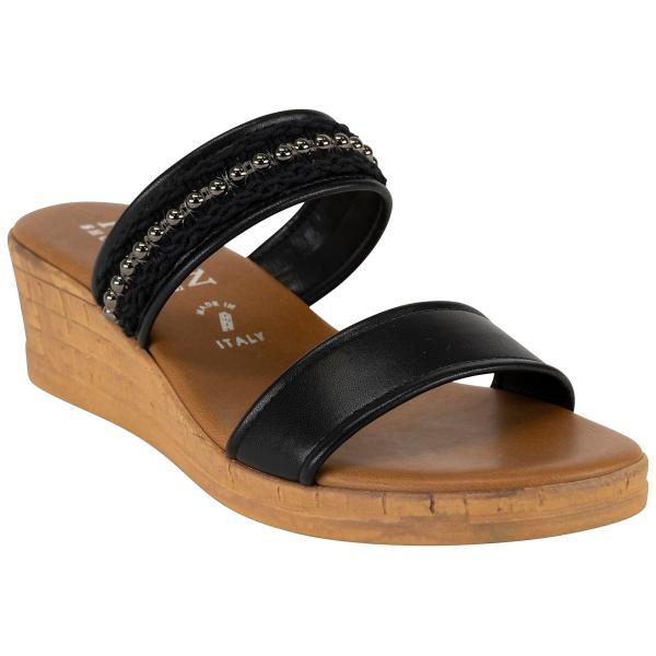 【並行輸入品】ITALIAN Shoemakers Womens Loral Wedges 8 Bl...