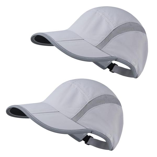 【並行輸入品】2 Pack Foldable Sports Hat for Men and Wome...