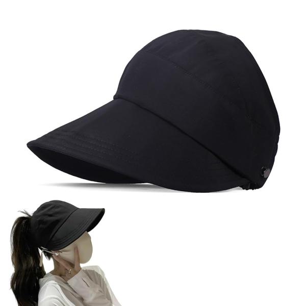 【並行輸入品】Women&apos;s Large Brim UV Protection Empty Top ...