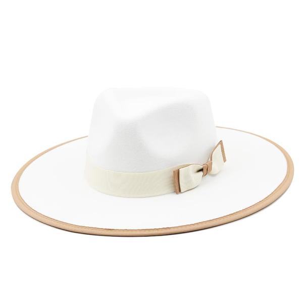 【並行輸入品】Women Wide Brim Fedora Hat Foldable UPF 50+...
