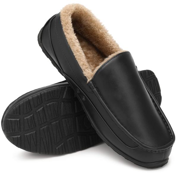 【並行輸入品】SIXXIN Men's Slippers House Shoes Furry Wat...