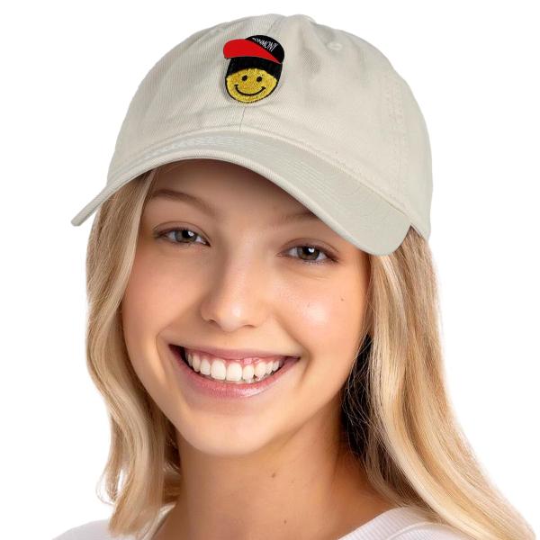 【並行輸入品】SONMONY Women's DIY Smile Face Baseball Hat...