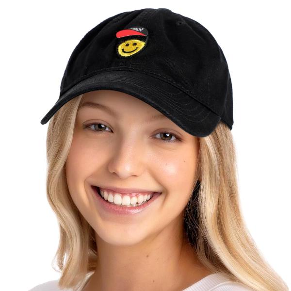 【並行輸入品】SONMONY Women's DIY Smile Face Baseball Hat...