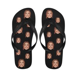 【並行輸入品】BTPE カスタム ビーチサンダル メンズ レディース 楽しい夏のギフト, マルチフェイス 1, Small X Large Wo