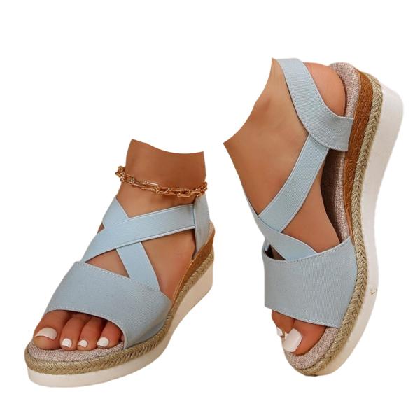 【並行輸入品】YTINGNICE Dotmalls Wedge Sandals,Slip on El...