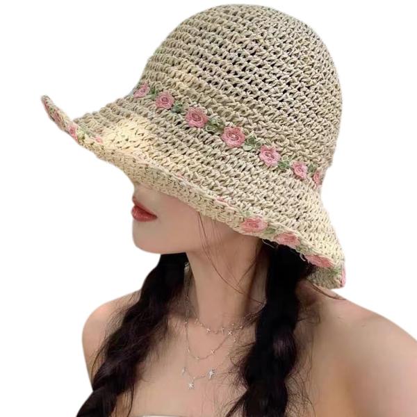 【並行輸入品】Packable Straw Sun Hats UV Protection Wide ...
