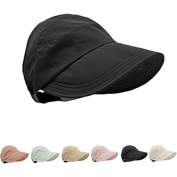 【並行輸入品】Outdoor Uv Protection Hollow Top Sun Hat, W...