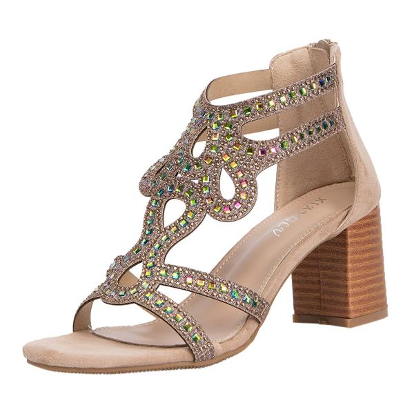 【並行輸入品】Womens Two Band Sandal Gladiator Low Chunk ...