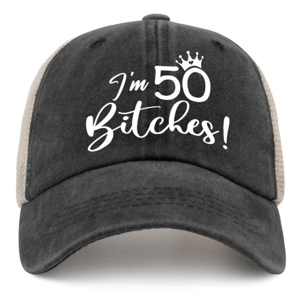【並行輸入品】Rtiuortpy Im 50 Bitches Trucker Hat Women F...
