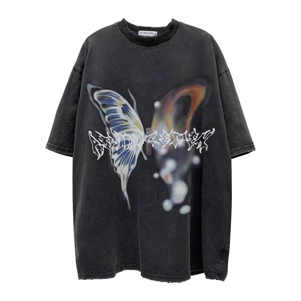 【並行輸入品】Aelfric Eden Mens Graphic Tees Y2k Butterfl...