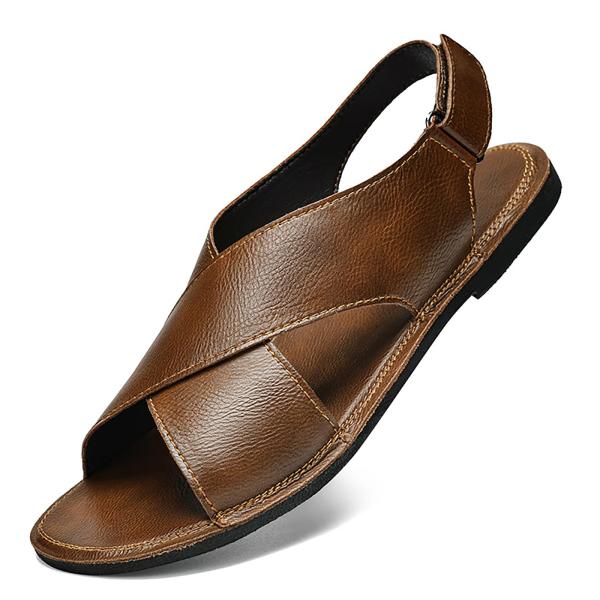 【並行輸入品】HDFDB Men's Genuine leather Handmade Strapp...