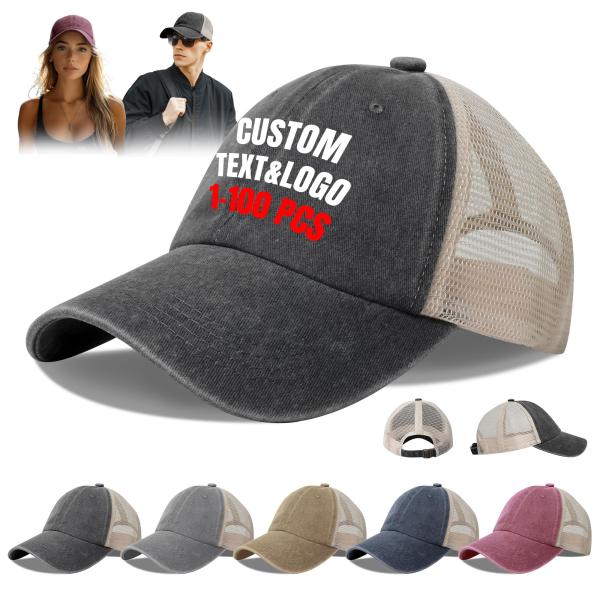 【並行輸入品】Custom Hat Bulk Personalized Trucker Hats f...