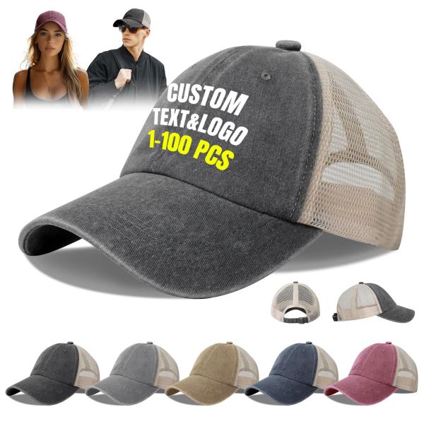【並行輸入品】Custom Hat Bulk Personalized Trucker Hats f...