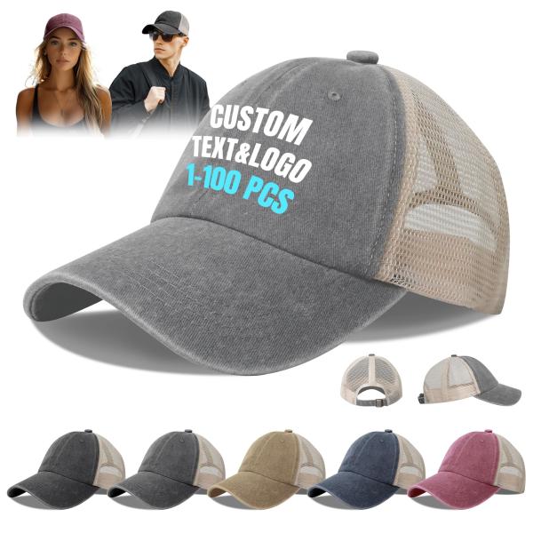 【並行輸入品】Custom Hat Bulk Personalized Trucker Hats f...