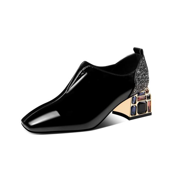 【並行輸入品】JRNIEQITO Women's Patent Leather Handmade L...
