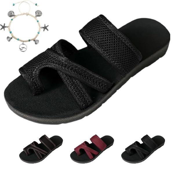 【並行輸入品】GTRHSB 2024 Women's Hollow Mesh Slide Sanda...