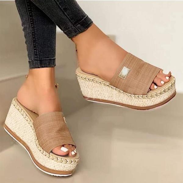 【並行輸入品】Generic Wedges Women Flops Summer Flip Fash...