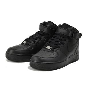 ナイキ スニーカー エアフォース 1 ジュニア NIKE AIR FORCE 1 MID GS ミッド GS 314195-004 004BLK/BLK