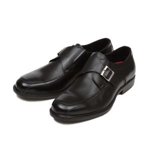 HAWKINS ホーキンス 雨の日おすすめビジネスシューズ エアライト アイステック モンク HB80075　SL/BLACK