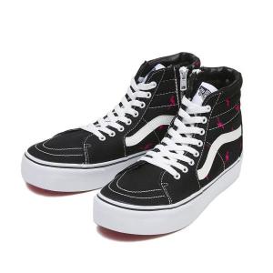 ヴァンズ スニーカー レディース VANS SK8-HI THICK スケートハイ シック V38THICK FLMG  BLACK/MAGENTA