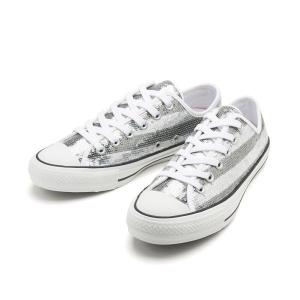 レディース コンバース CONVERSE ALL STAR 100 SPANGLE USF OX オールスター 100 スパンコール USF オックス 32891870　SILVER