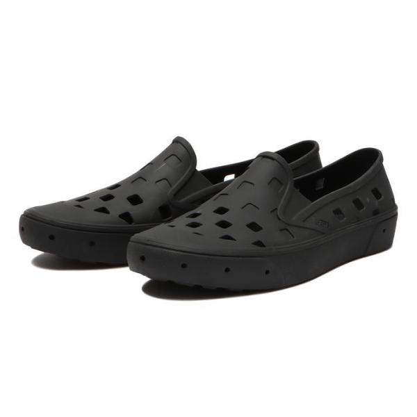 【VANS】 ヴァンズ TREK SLIP-ON トレックスリッポン VN0A5HF8BLK BLA...