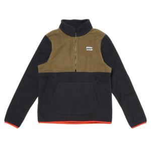 Saucony サッカニー M FIRESIDE FLEECE ANORAK フリース アノラック SAM800274-BK BLACK｜abc-martnet